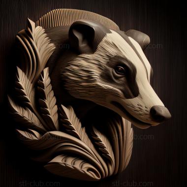 3D model st badger (STL)